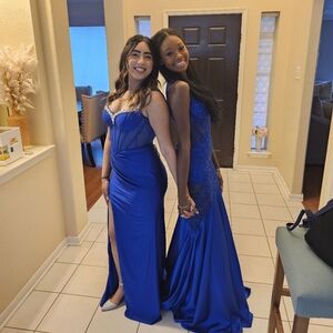 Prom elegant Blue Evening Gown